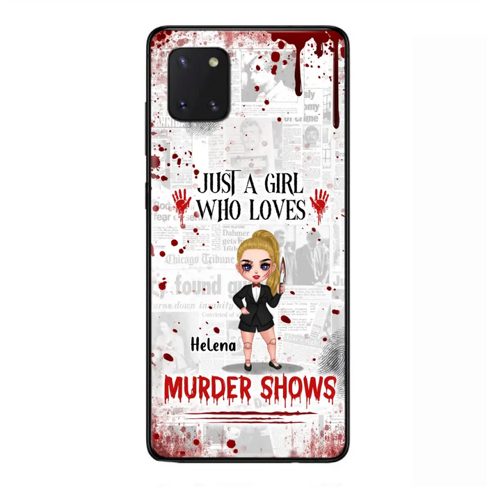 Personalized Witch Phone Case - Gift Idea For Witch Lover/ Halloween - Just A Girl Who Loves Murder Shows - Case For iPhone/Samsung