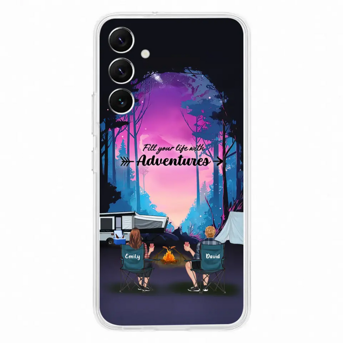 Personalized Camping Phone Case - Full Option - Best Gift For Camping Lovers - Fill Your Life With Adventures - Case For iPhone/Samsung