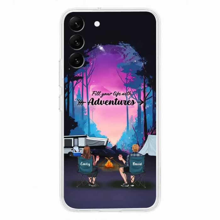 Personalized Camping Phone Case - Full Option - Best Gift For Camping Lovers - Fill Your Life With Adventures - Case For iPhone/Samsung