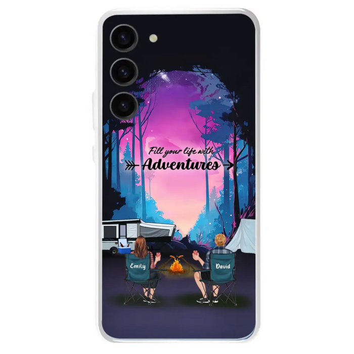 Personalized Camping Phone Case - Full Option - Best Gift For Camping Lovers - Fill Your Life With Adventures - Case For iPhone/Samsung