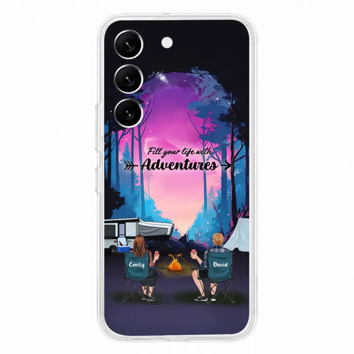 Personalized Camping Phone Case - Full Option - Best Gift For Camping Lovers - Fill Your Life With Adventures - Case For iPhone/Samsung