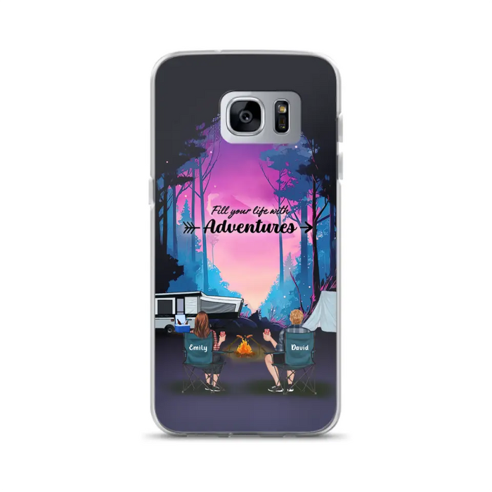 Personalized Camping Phone Case - Full Option - Best Gift For Camping Lovers - Fill Your Life With Adventures - Case For iPhone/Samsung