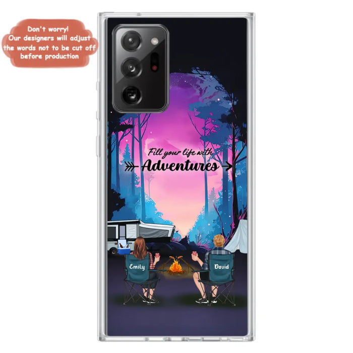 Personalized Camping Phone Case - Full Option - Best Gift For Camping Lovers - Fill Your Life With Adventures - Case For iPhone/Samsung