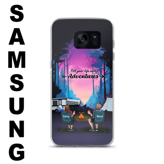 Personalized Camping Phone Case - Full Option - Best Gift For Camping Lovers - Fill Your Life With Adventures - Case For iPhone/Samsung