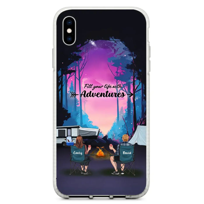 Personalized Camping Phone Case - Full Option - Best Gift For Camping Lovers - Fill Your Life With Adventures - Case For iPhone/Samsung