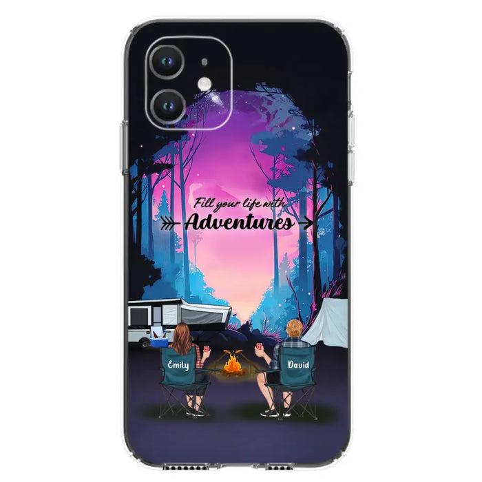 Personalized Camping Phone Case - Full Option - Best Gift For Camping Lovers - Fill Your Life With Adventures - Case For iPhone/Samsung