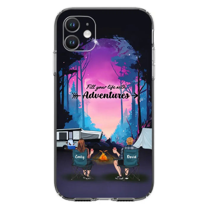 Personalized Camping Phone Case - Full Option - Best Gift For Camping Lovers - Fill Your Life With Adventures - Case For iPhone/Samsung