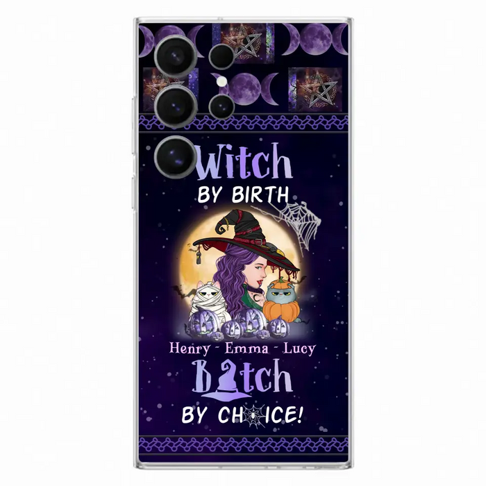 Personalized Witch Mom Phone Case - Gift Idea For Halloween/Witch/Pet Lovers - Witch By Birth Bitch By Choice - Case For iPhone/Samsung