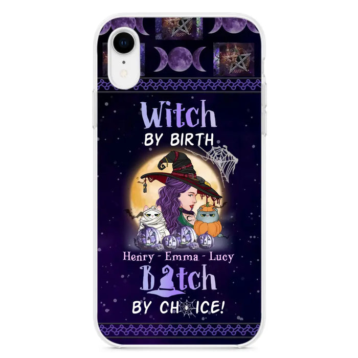 Personalized Witch Mom Phone Case - Gift Idea For Halloween/Witch/Pet Lovers - Witch By Birth Bitch By Choice - Case For iPhone/Samsung