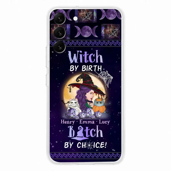 Personalized Witch Mom Phone Case - Gift Idea For Halloween/Witch/Pet Lovers - Witch By Birth Bitch By Choice - Case For iPhone/Samsung