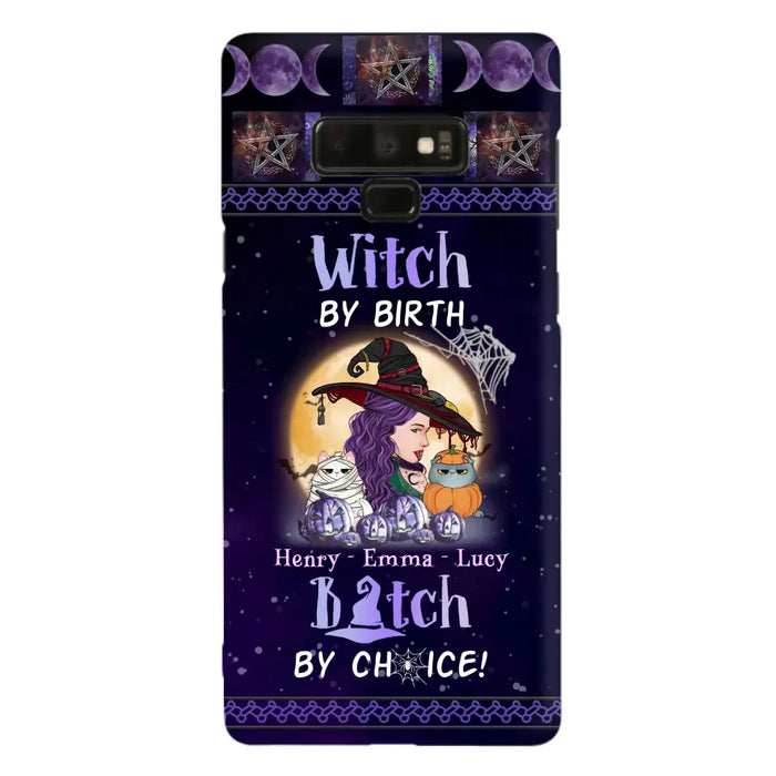 Personalized Witch Mom Phone Case - Gift Idea For Halloween/Witch/Pet Lovers - Witch By Birth Bitch By Choice - Case For iPhone/Samsung