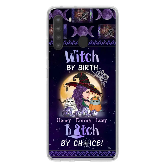 Personalized Witch Mom Phone Case - Gift Idea For Halloween/Witch/Pet Lovers - Witch By Birth Bitch By Choice - Case For iPhone/Samsung