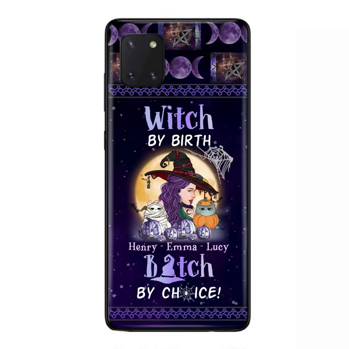 Personalized Witch Mom Phone Case - Gift Idea For Halloween/Witch/Pet Lovers - Witch By Birth Bitch By Choice - Case For iPhone/Samsung