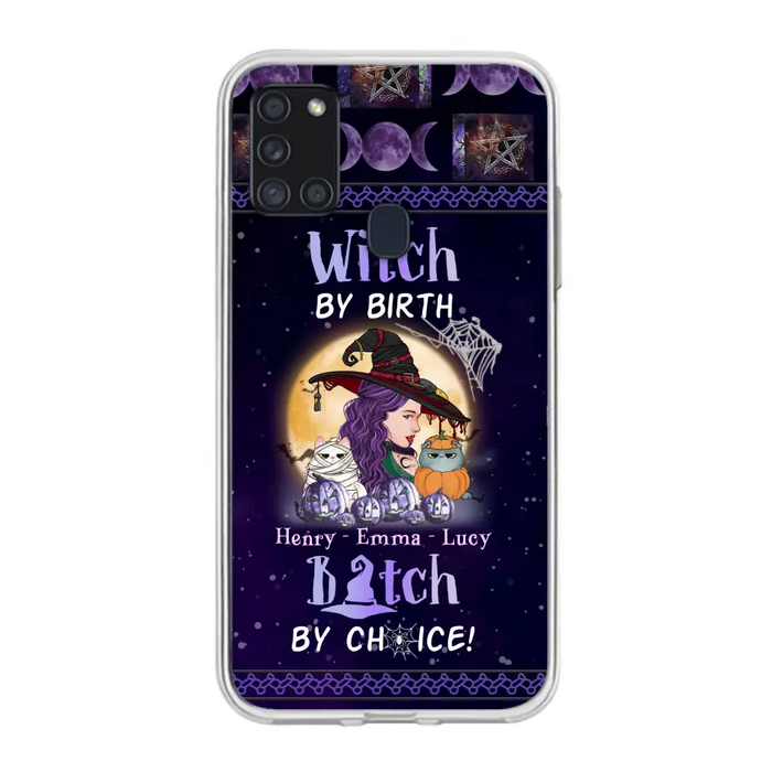 Personalized Witch Mom Phone Case - Gift Idea For Halloween/Witch/Pet Lovers - Witch By Birth Bitch By Choice - Case For iPhone/Samsung