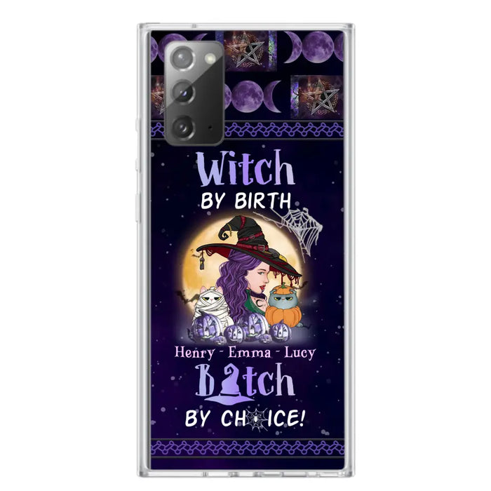 Personalized Witch Mom Phone Case - Gift Idea For Halloween/Witch/Pet Lovers - Witch By Birth Bitch By Choice - Case For iPhone/Samsung