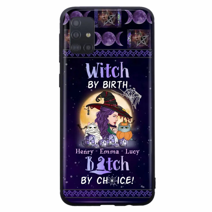 Personalized Witch Mom Phone Case - Gift Idea For Halloween/Witch/Pet Lovers - Witch By Birth Bitch By Choice - Case For iPhone/Samsung