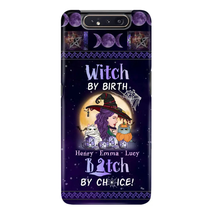 Personalized Witch Mom Phone Case - Gift Idea For Halloween/Witch/Pet Lovers - Witch By Birth Bitch By Choice - Case For iPhone/Samsung