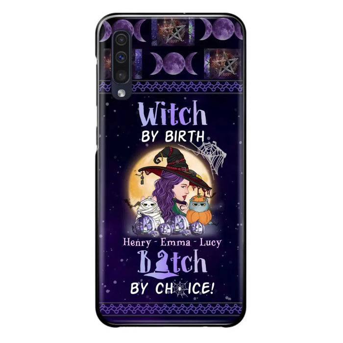 Personalized Witch Mom Phone Case - Gift Idea For Halloween/Witch/Pet Lovers - Witch By Birth Bitch By Choice - Case For iPhone/Samsung