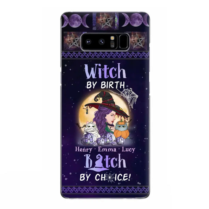 Personalized Witch Mom Phone Case - Gift Idea For Halloween/Witch/Pet Lovers - Witch By Birth Bitch By Choice - Case For iPhone/Samsung