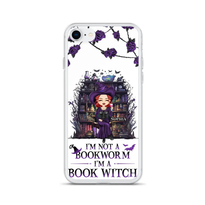 Personalized Witch Phone Case - Halloween Gift Idea For Witch Lovers/Book Lovers - I'm Not A Book Worm I'm A Book Witch - Case For iPhone/Samsung