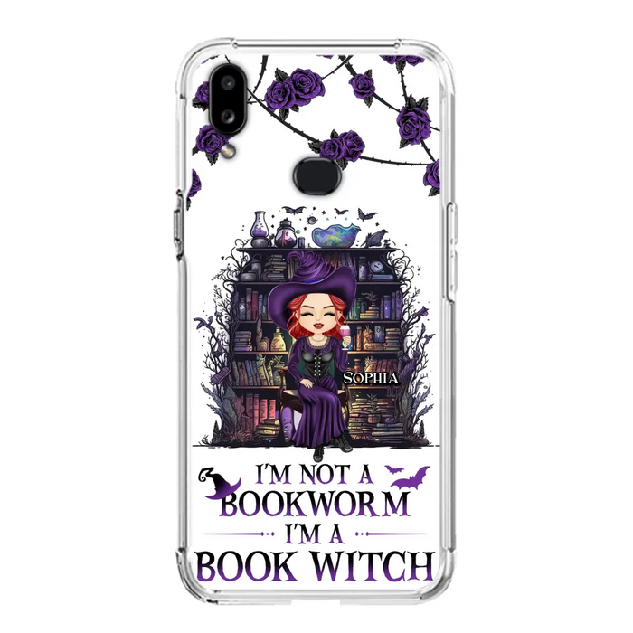 Personalized Witch Phone Case - Halloween Gift Idea For Witch Lovers/Book Lovers - I'm Not A Book Worm I'm A Book Witch - Case For iPhone/Samsung