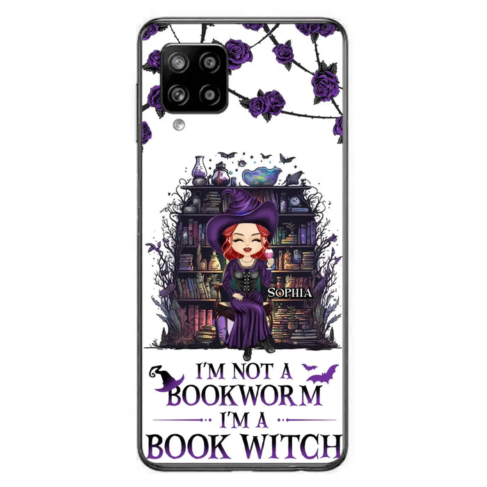 Personalized Witch Phone Case - Halloween Gift Idea For Witch Lovers/Book Lovers - I'm Not A Book Worm I'm A Book Witch - Case For iPhone/Samsung