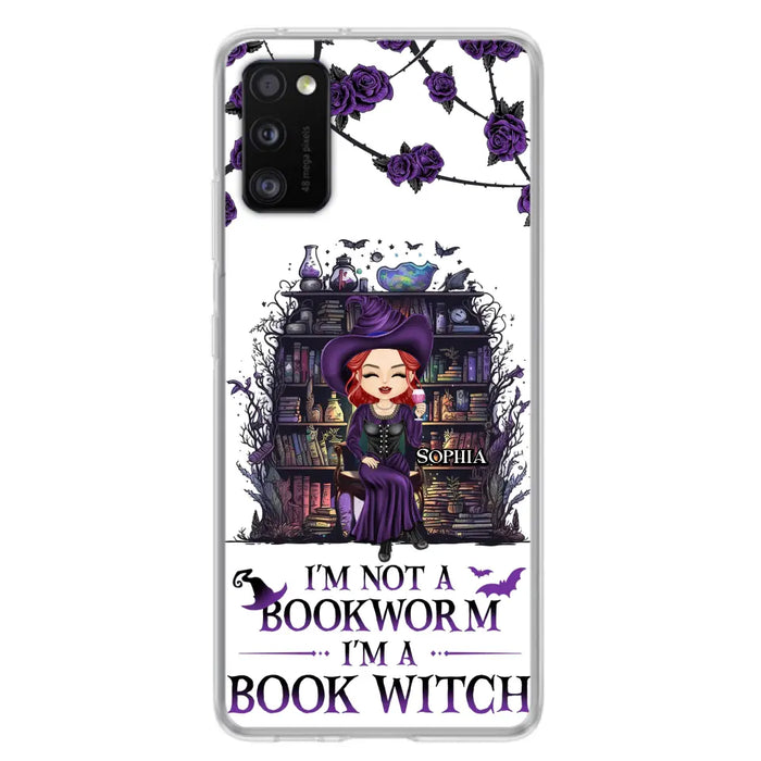 Personalized Witch Phone Case - Halloween Gift Idea For Witch Lovers/Book Lovers - I'm Not A Book Worm I'm A Book Witch - Case For iPhone/Samsung