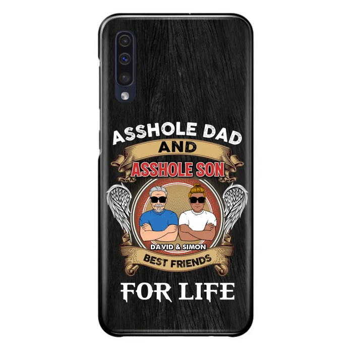 Custom Personalized Dad And Son Phone Case - Funny Gift Idea for Dad from Son - Asshole Dad And Asshole Son Best Friends For Life - Case for iPhone/Samsung