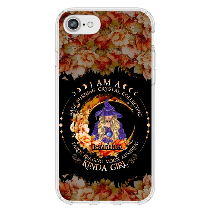 Personalized Witch Phone Case - Gift Idea For Halloween - I Am A Sage Burning, Crystal Collecting, Tarot Reading, Moon Admiring Kinda Girl - Cases For iPhone/Samsung