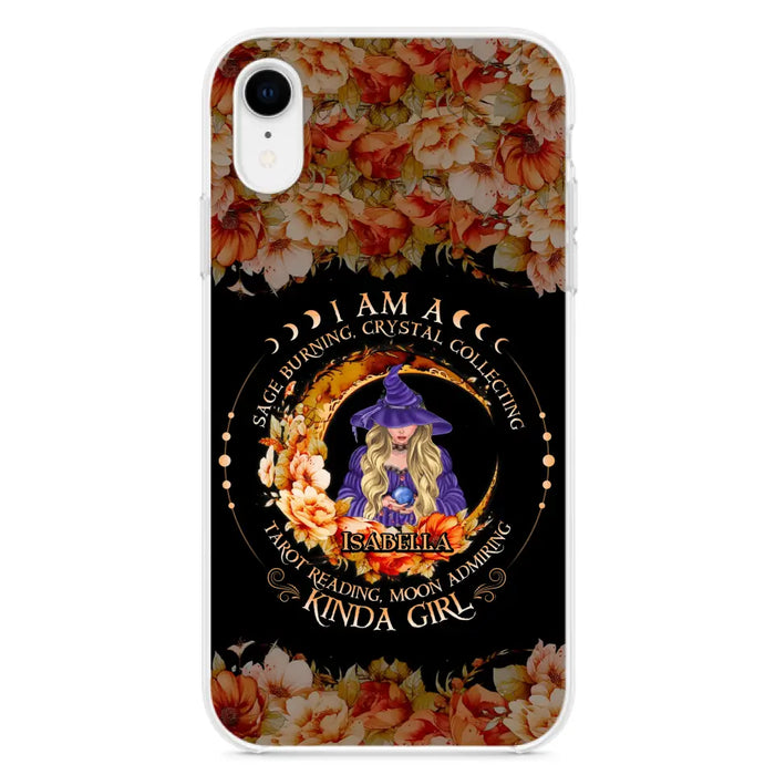 Personalized Witch Phone Case - Gift Idea For Halloween - I Am A Sage Burning, Crystal Collecting, Tarot Reading, Moon Admiring Kinda Girl - Cases For iPhone/Samsung