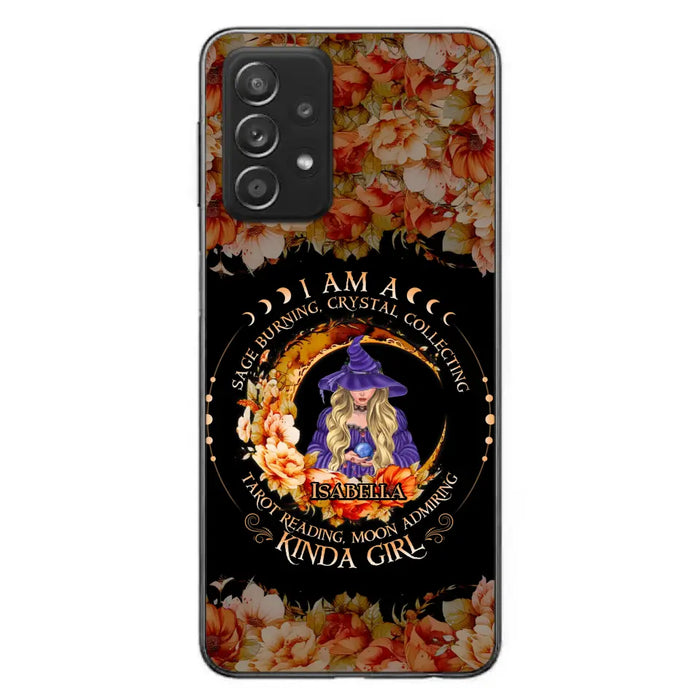 Personalized Witch Phone Case - Gift Idea For Halloween - I Am A Sage Burning, Crystal Collecting, Tarot Reading, Moon Admiring Kinda Girl - Cases For iPhone/Samsung