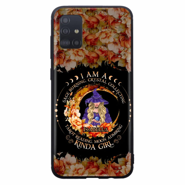 Personalized Witch Phone Case - Gift Idea For Halloween - I Am A Sage Burning, Crystal Collecting, Tarot Reading, Moon Admiring Kinda Girl - Cases For iPhone/Samsung