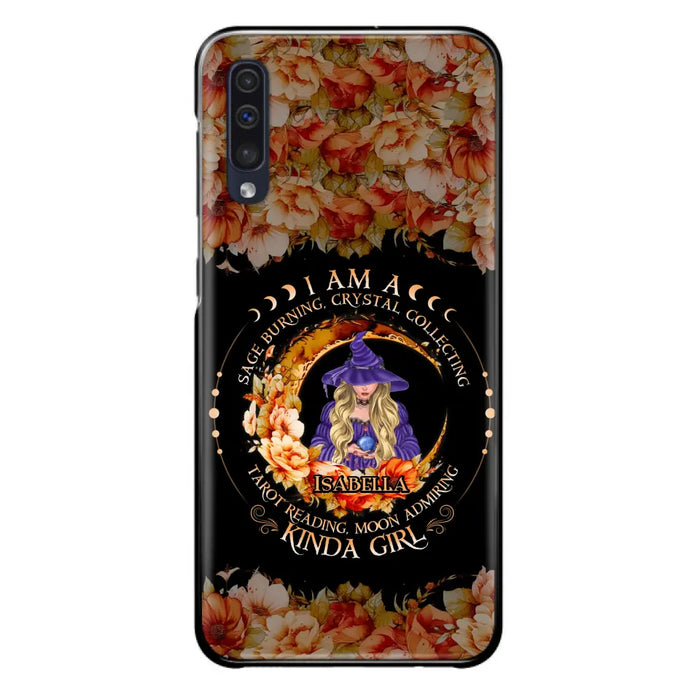 Personalized Witch Phone Case - Gift Idea For Halloween - I Am A Sage Burning, Crystal Collecting, Tarot Reading, Moon Admiring Kinda Girl - Cases For iPhone/Samsung