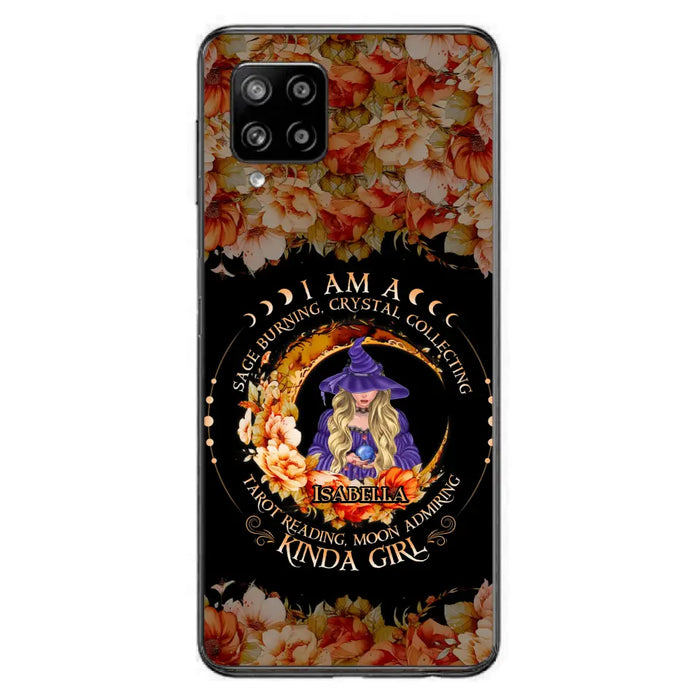 Personalized Witch Phone Case - Gift Idea For Halloween - I Am A Sage Burning, Crystal Collecting, Tarot Reading, Moon Admiring Kinda Girl - Cases For iPhone/Samsung