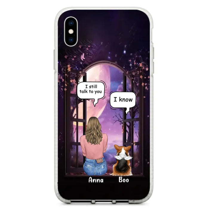 Custom Personalized Memorial Pet Phone Case - Upto 4 Dogs/Cats/Rabbits - Memorial Gift Idea for Dog/Cat/Rabbit Owners - Case For iPhone/Samsung