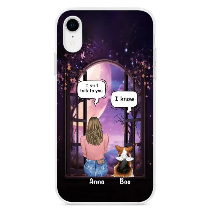 Custom Personalized Memorial Pet Phone Case - Upto 4 Dogs/Cats/Rabbits - Memorial Gift Idea for Dog/Cat/Rabbit Owners - Case For iPhone/Samsung