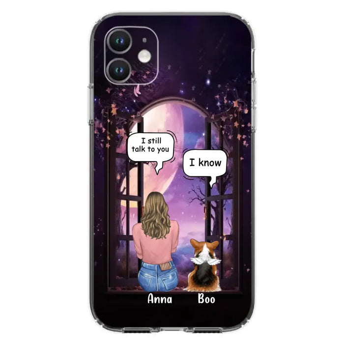 Custom Personalized Memorial Pet Phone Case - Upto 4 Dogs/Cats/Rabbits - Memorial Gift Idea for Dog/Cat/Rabbit Owners - Case For iPhone/Samsung