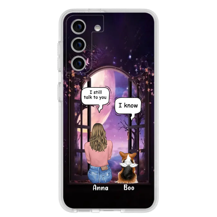 Custom Personalized Memorial Pet Phone Case - Upto 4 Dogs/Cats/Rabbits - Memorial Gift Idea for Dog/Cat/Rabbit Owners - Case For iPhone/Samsung