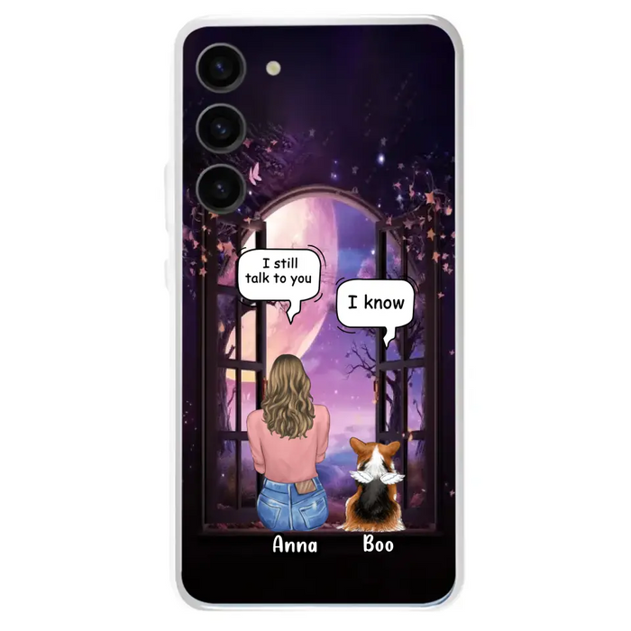 Custom Personalized Memorial Pet Phone Case - Upto 4 Dogs/Cats/Rabbits - Memorial Gift Idea for Dog/Cat/Rabbit Owners - Case For iPhone/Samsung