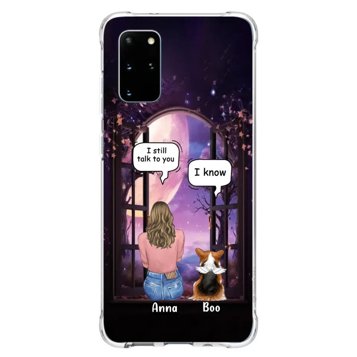 Custom Personalized Memorial Pet Phone Case - Upto 4 Dogs/Cats/Rabbits - Memorial Gift Idea for Dog/Cat/Rabbit Owners - Case For iPhone/Samsung