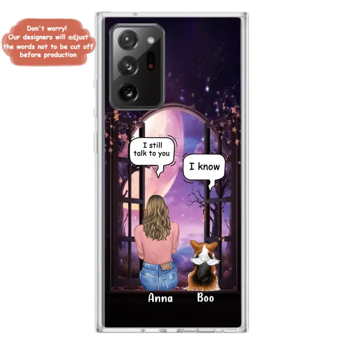 Custom Personalized Memorial Pet Phone Case - Upto 4 Dogs/Cats/Rabbits - Memorial Gift Idea for Dog/Cat/Rabbit Owners - Case For iPhone/Samsung