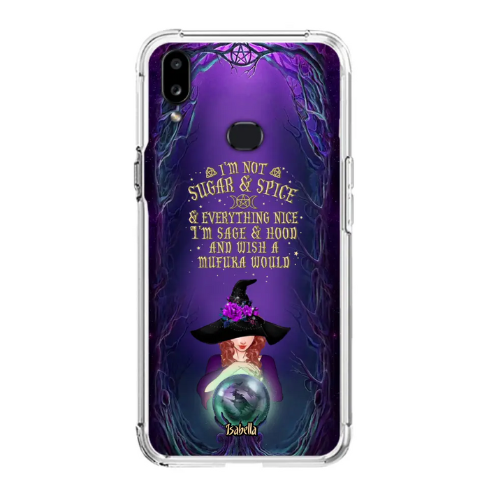 Custom Personalized Witch Phone Case - Gift Idea for Witch Lovers - I'm Not Sugar & Spice & Everything Nice - Case for iPhone/Samsung