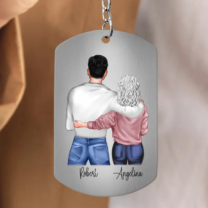 Custom Personalized To My Son Aluminium Keychain - Father's Day Gift Idea for Son - To My Son The Only Thing Better Than Being Your Mother Is Watching You Be A Dad