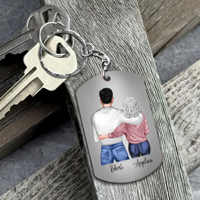 Custom Personalized To My Son Aluminium Keychain - Father's Day Gift Idea for Son - To My Son The Only Thing Better Than Being Your Mother Is Watching You Be A Dad