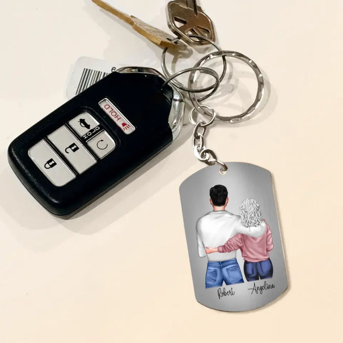 Custom Personalized To My Son Aluminium Keychain - Father's Day Gift Idea for Son - To My Son The Only Thing Better Than Being Your Mother Is Watching You Be A Dad