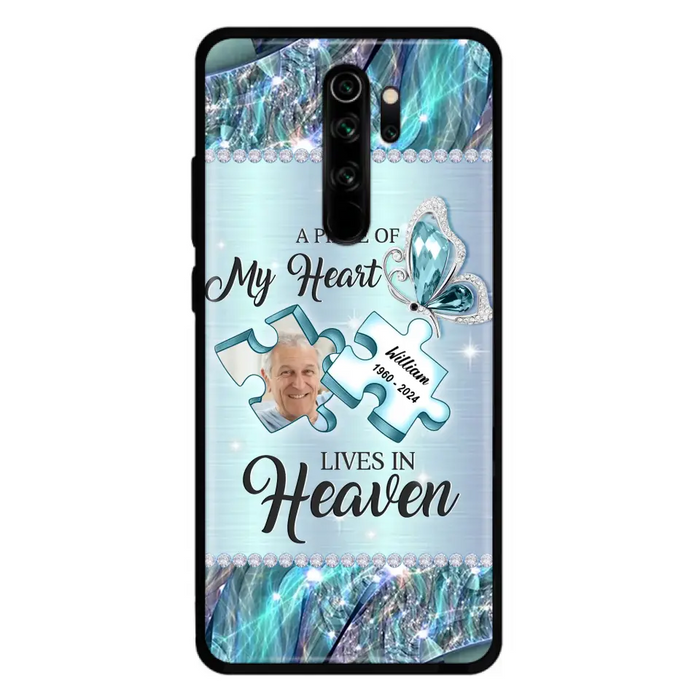 Custom Personalized Memorial Photo Phone Case - Memorial Gift Idea for Father's Day - A Piece Of My Heart Lives In Heaven - Case for Xiaomi/Huawei/Oppo