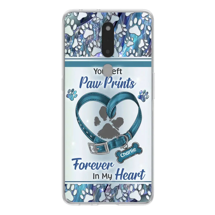 Custom Personalized Memorial Dog Collar Phone Case - Memorial Gift Idea For Dog Lover - You Left Paw Prints Forever In My Heart - Case For Xiaomi/ Huawei/ Oppo