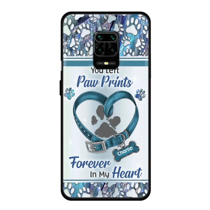 Custom Personalized Memorial Dog Collar Phone Case - Memorial Gift Idea For Dog Lover - You Left Paw Prints Forever In My Heart - Case For Xiaomi/ Huawei/ Oppo