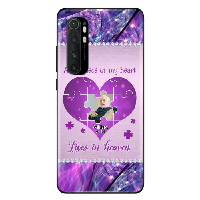 Custom Personalized Memorial Photo Phone Case - Memorial Gift Idea for Father's Day - A Big Piece Of My Heart Lives In Heaven - Case for Xiaomi/Huawei/Oppo