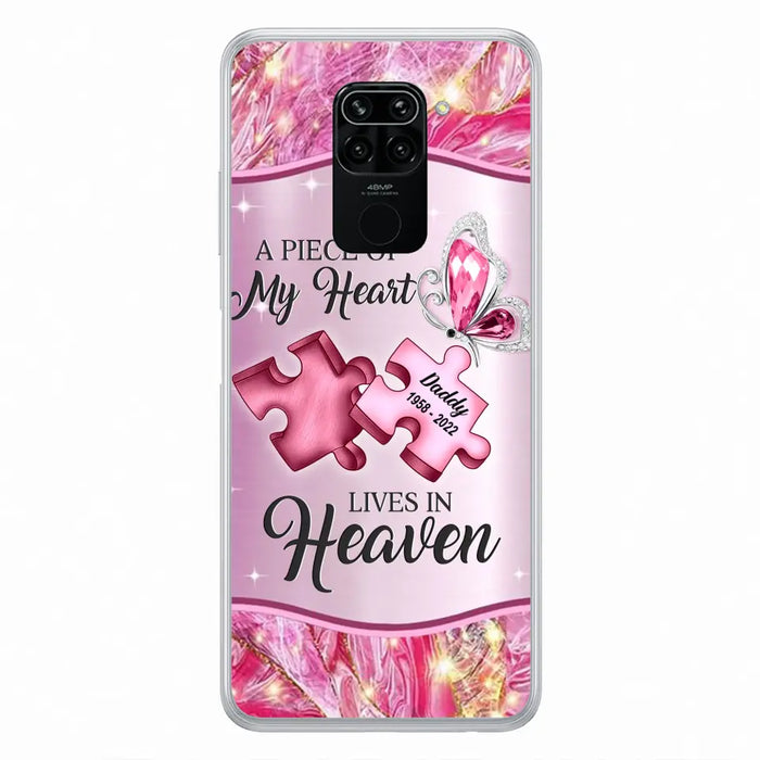 Custom Personalized Memorial Phone Case - Memorial Gift Idea for Father's Day - Case for Xiaomi/ Oppo/ Huawei - A Piece Of My Heart Lives In Heaven